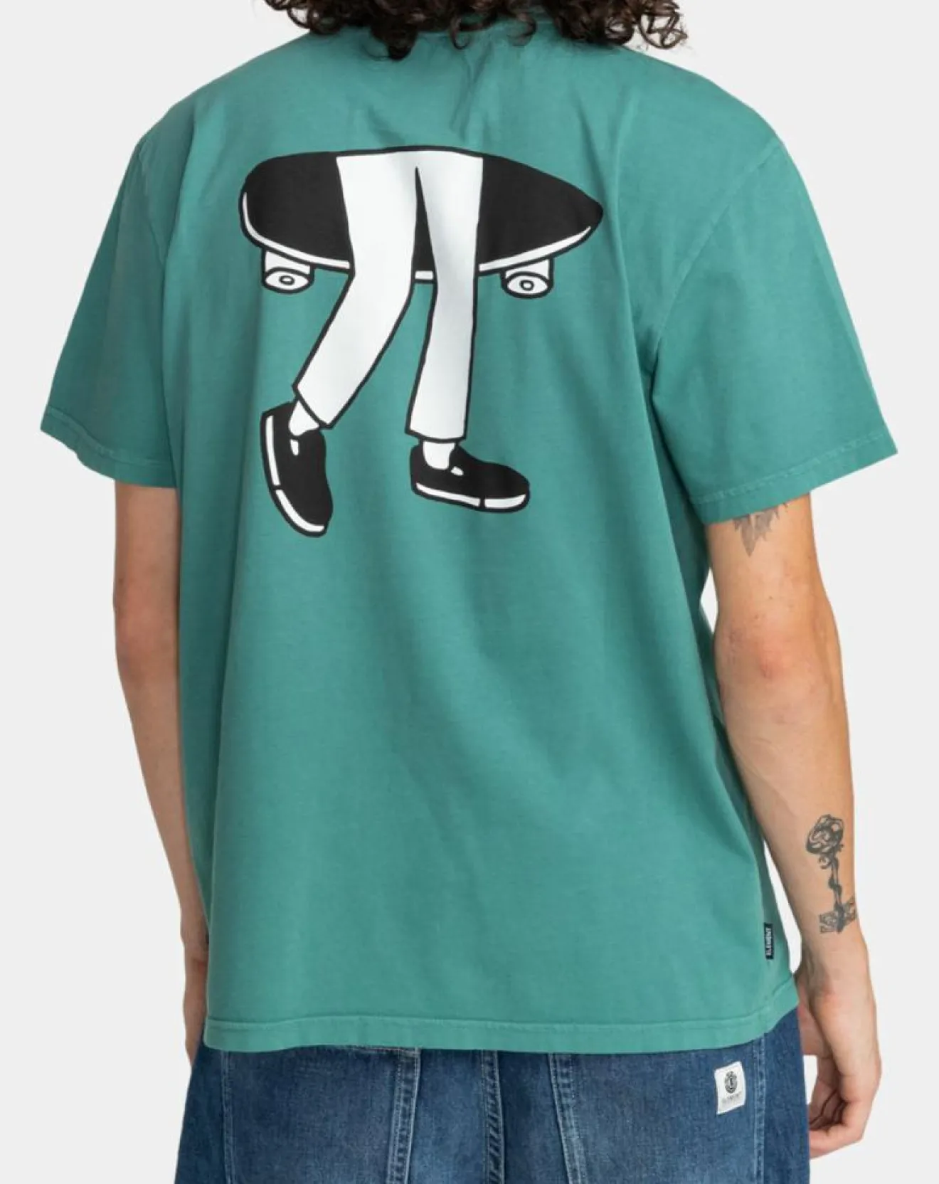 Homme Element T-Shirt Skate legs vert