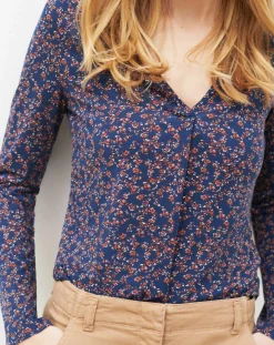 Femme Caroll T-Shirt Sonia imprimé bleu marine