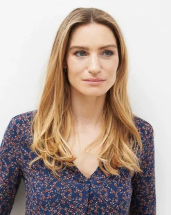 Femme Caroll T-Shirt Sonia imprimé bleu marine