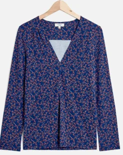 Femme Caroll T-Shirt Sonia imprimé bleu marine