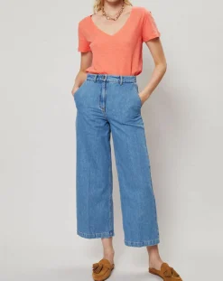 Clearance J.Crew T-Shirt Soupir orange corail