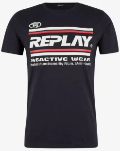 Best Replay T-Shirt Sport bleu marine