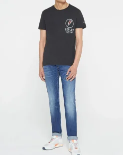 Online Replay T-Shirt storm custom noir