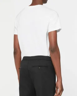 Homme Replay T-Shirt Tiger blanc