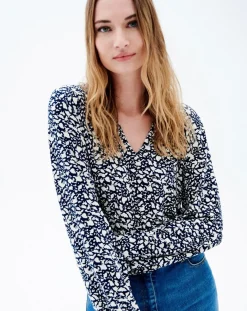 Femme Caroll T-Shirt Timothée bicolore marine