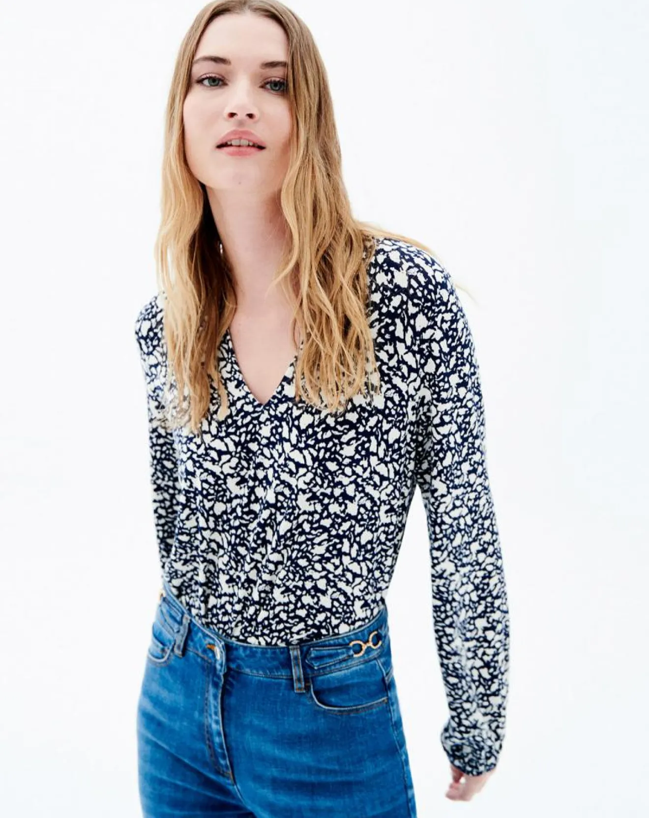 Femme Caroll T-Shirt Timothée bicolore marine