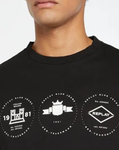 Online Replay T-Shirt Tri Logo Cent noir