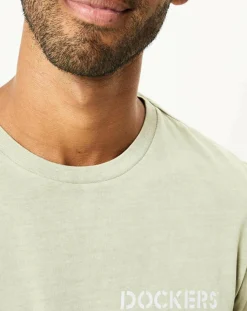 Outlet Dockers T-Shirt WaterLess kaki clair