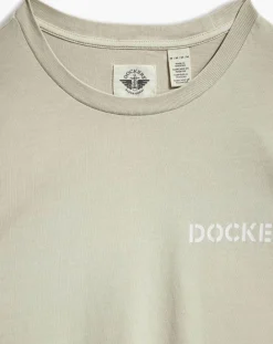 Outlet Dockers T-Shirt WaterLess kaki clair