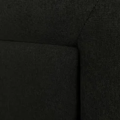 Mazzini Sofas Tête de lit Ancona noire - 160x120 cm