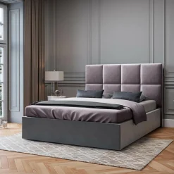 Sale Mazzini Sofas Tête de Lit en Velours Begonia lavande - 140x120 cm