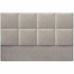 Mazzini Sofas Tête de Lit en Velours Begonia beige clair - 140x120 cm