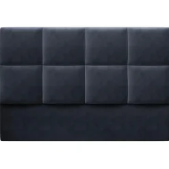 Clearance Mazzini Sofas Tête de lit en Velours Begonia bleu foncé - 200x120 cm