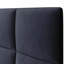 Clearance Mazzini Sofas Tête de lit en Velours Begonia bleu foncé - 200x120 cm