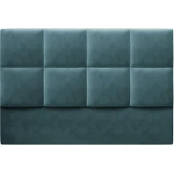 Mazzini Sofas Tête de lit en Velours Begonia pétrole - 160x120 cm