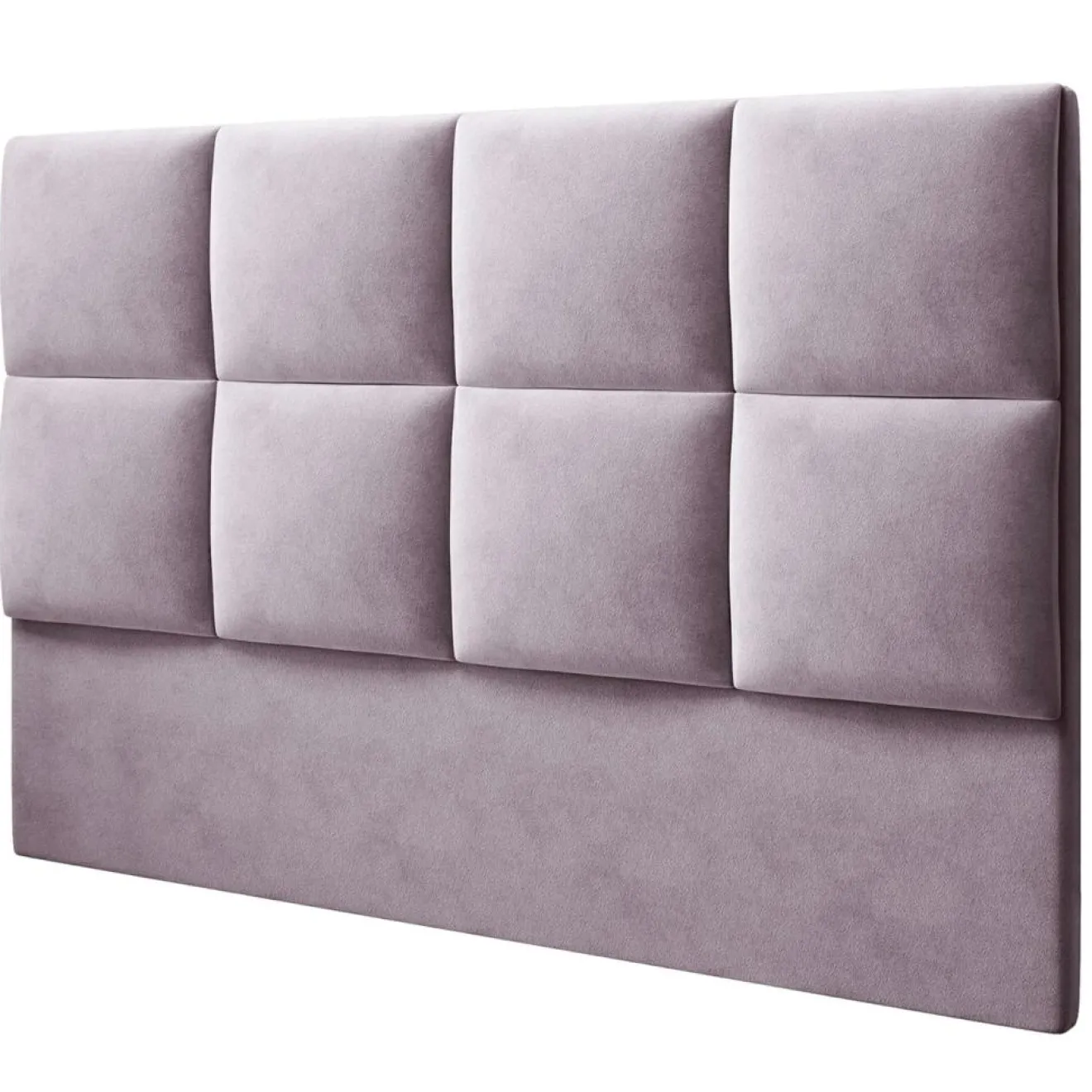 Mazzini Sofas Tête de lit en Velours Begonia lavande - 180x120 cm
