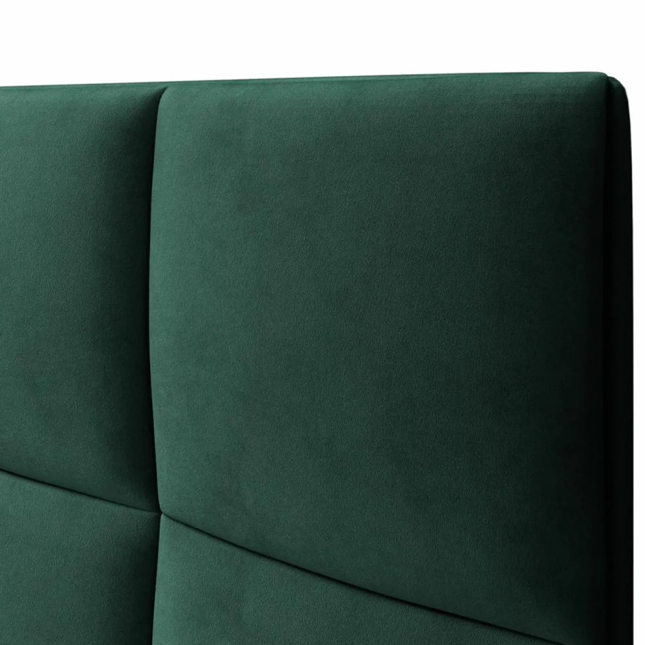 Best Mazzini Sofas Tête de Lit en Velours Begonia vert bouteille - 140x120 cm