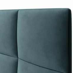 New Mazzini Sofas Tête de lit en Velours Begonia pétrole - 200x120 cm