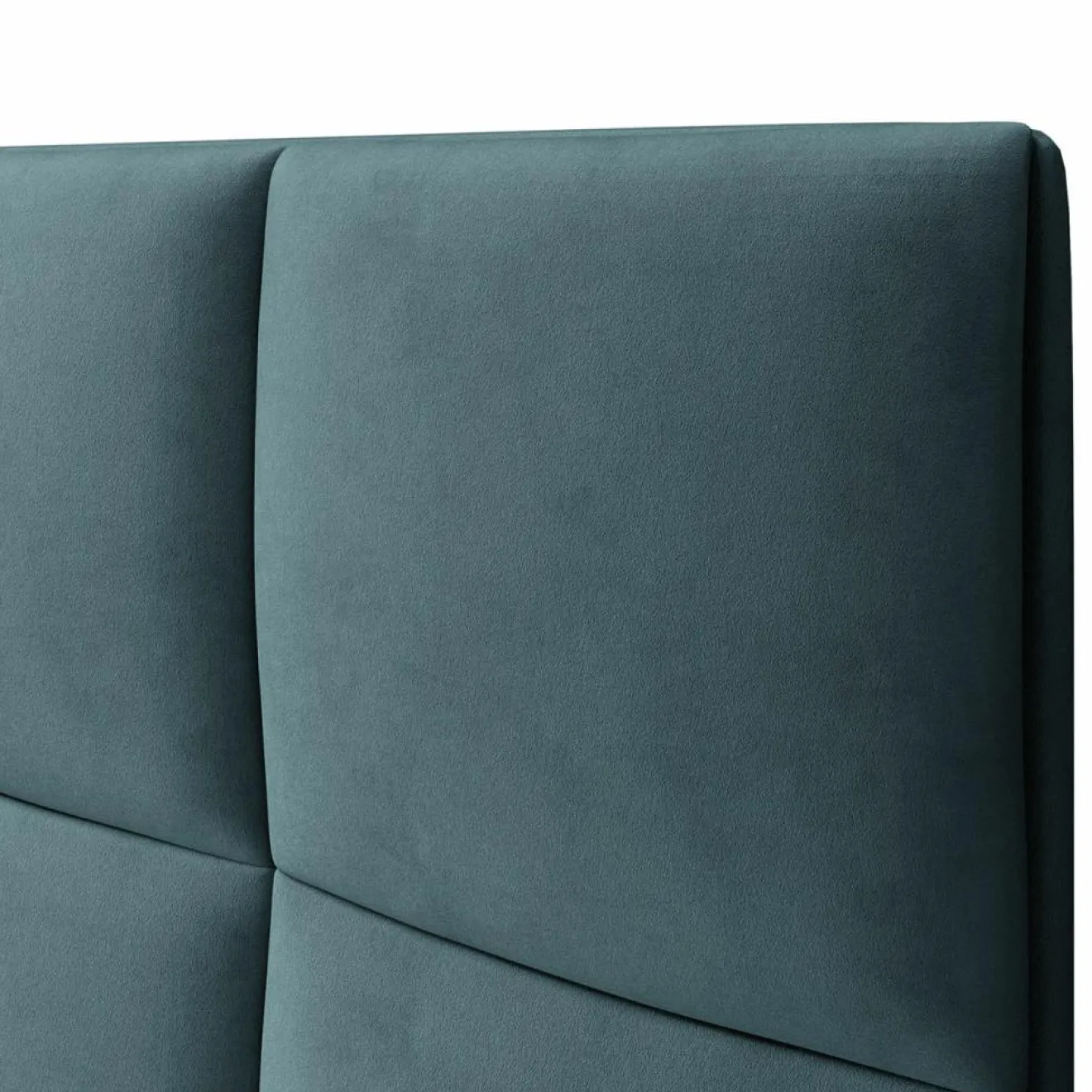 New Mazzini Sofas Tête de lit en Velours Begonia pétrole - 200x120 cm