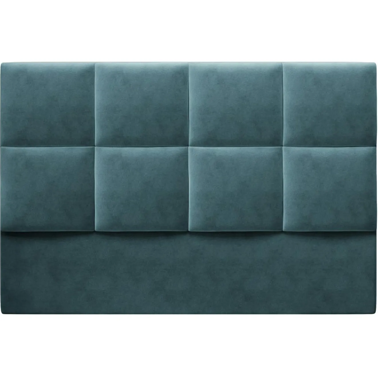 New Mazzini Sofas Tête de lit en Velours Begonia pétrole - 200x120 cm