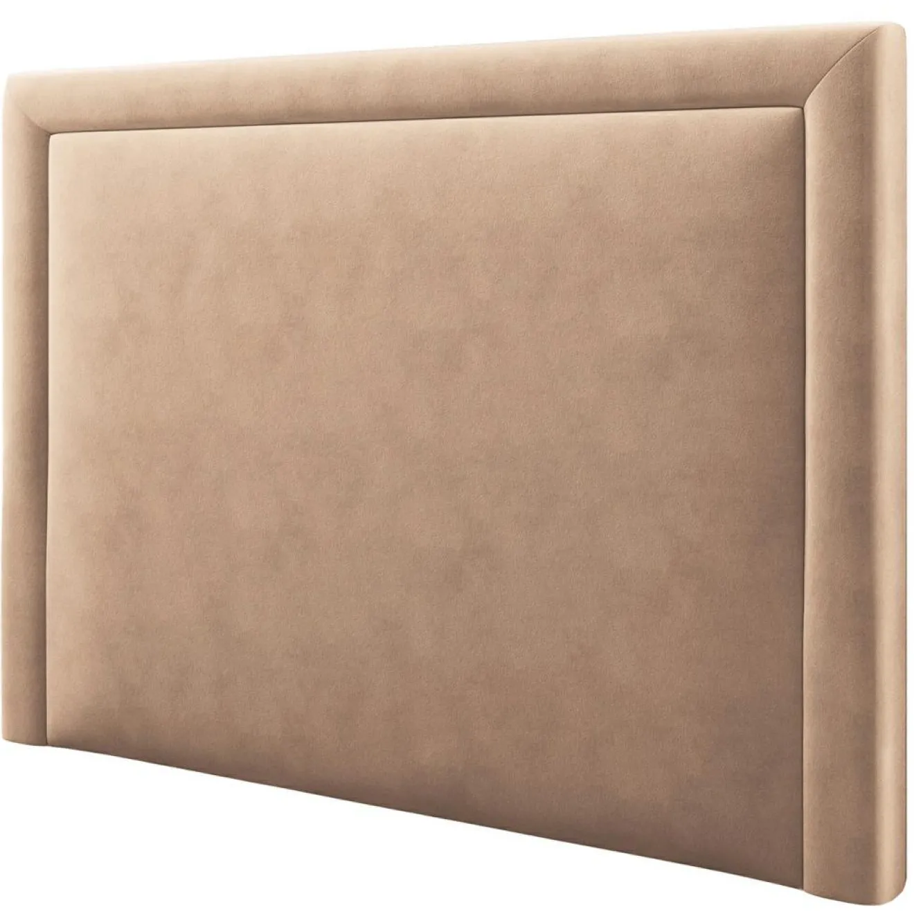 Mazzini Sofas Tête De Lit En Velours Primevere beige - 160x120 cm