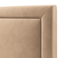 Mazzini Sofas Tête de lit en Velours Primevere beige - 200x10x120 cm