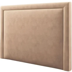 Mazzini Sofas Tête de lit en Velours Primevere beige - 200x10x120 cm