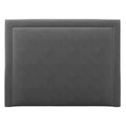 Mazzini Sofas Tête de Lit en Velours Primevere gris foncé - 180x120 cm