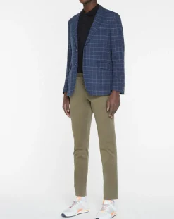 New Hackett London Veste à carreaux bleu moyen