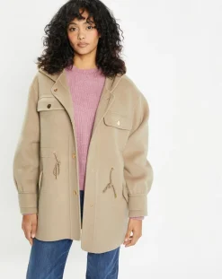 Lou Andrea Veste 100% Laine Carla taupe