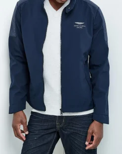 Clearance Hackett London Veste Aston Martin Racing bleu marine