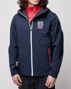 Homme North Sails Veste avec doublure amovible Newport 3 couches bleu/rouge