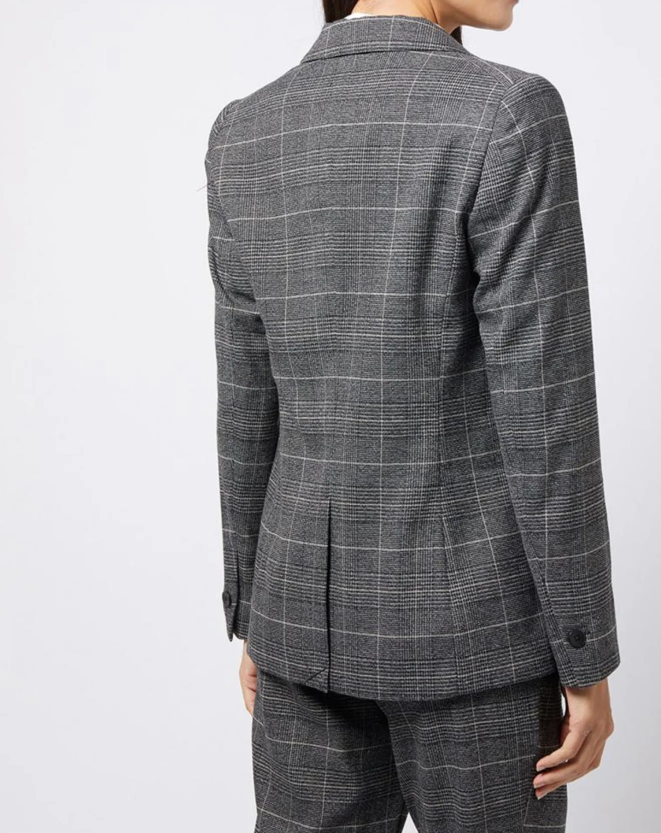 Outlet Esprit Veste blazer prince de galles lurex grise