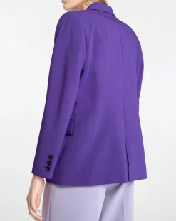 Femme Galeries Lafayette Veste blazer Rune double boutonnage violette