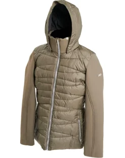 Duvillard Veste Brenva bi-matière kaki foncé