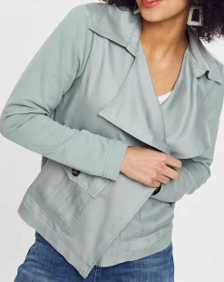 Online Esprit Veste courte à poche gris bleuté