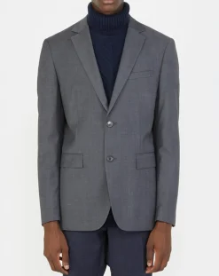 Homme Comptoir GL Veste de costume en Laine mélangée Meda Vume grise