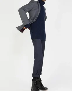 Homme Comptoir GL Veste de costume en Laine mélangée Meda Vume grise