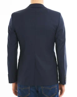 Homme Comptoir GL Veste de costume en Laine mélangée Veruto bleu foncé