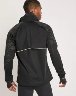 Homme Odlo Veste de running réfléchissante Zeroweight Pro Warm noire