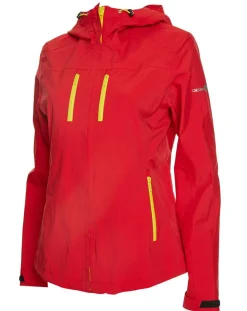 Femme Degré 7 Veste de Ski Akragneti rouge/jaune