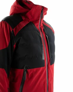 Homme Lacroix Veste de ski Apex rouge/noir