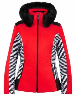Femme Duvillard Veste de ski Camille Pr Ff rouge