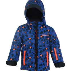 Enfant Degré 7 Veste de ski Camo bleu électrique
