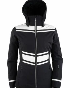 Femme Duvillard Veste de ski Caron noir/blanc
