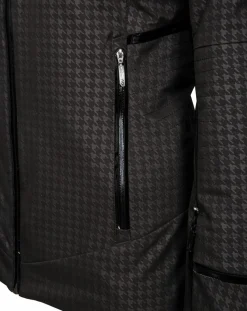 Femme Duvillard Veste de ski Elise fausse fourrure noire