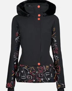 Femme Degré 7 Veste de ski Envers Pr noire