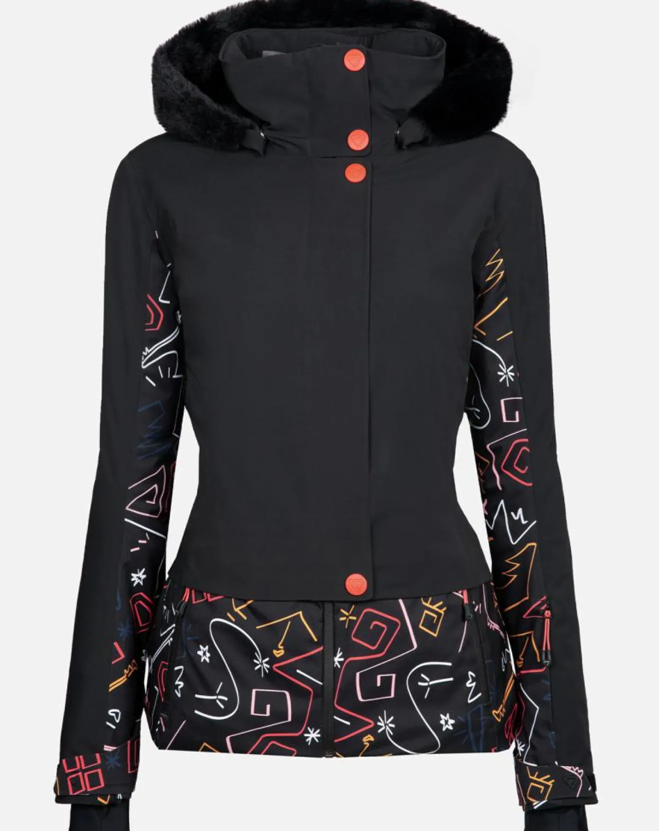 Femme Degré 7 Veste de ski Envers Pr noire