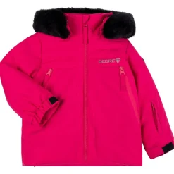New Degré 7 Veste de ski Fairy fausse fourrure rose