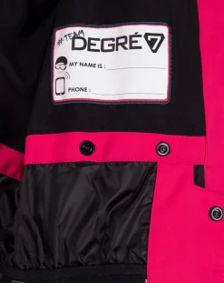 New Degré 7 Veste de ski Fairy fausse fourrure rose